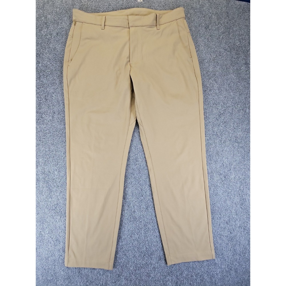 Fabletics Pants Mens Size 34x28  Tan The Don Trouser Classic Fit Golf 1702